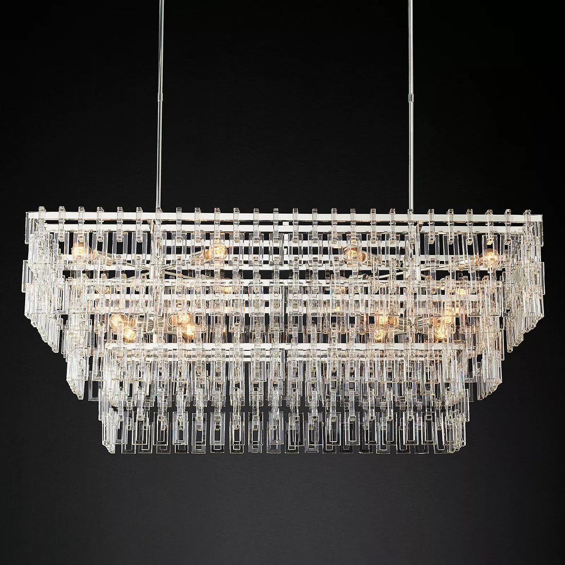 Marignan Multi-Tier Rectangle Chandelier 60" 72"