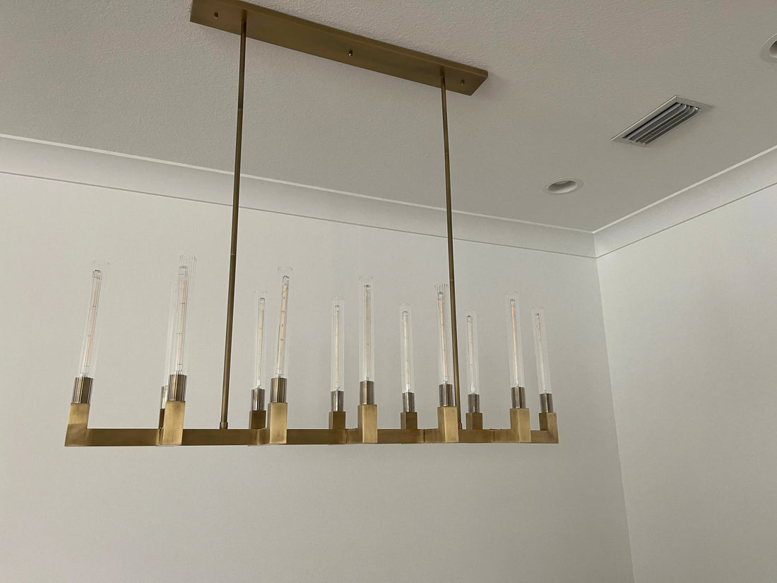 Cannele Linear Chandelier 55'' 67''