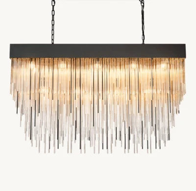 Cascade  Rectangular Chandelier  54''