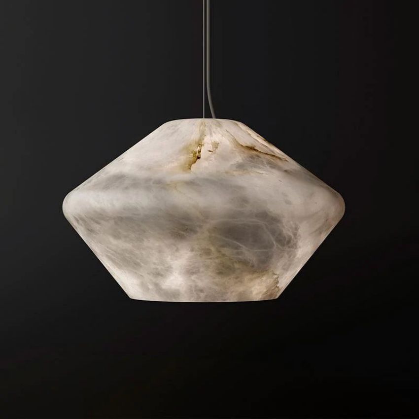 Dina Alabaster Modern Comet Pendant